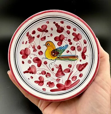 Sambuco Mario Deruta Vintage Made In Italy Ceramic Dish With Colorful Bird Motif • $9.99