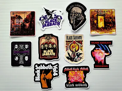 Black Sabbath Vinyl Sticker Lot (10 Stickers) Metal Ozzy Osbourne Megadeth Rock • $12.99