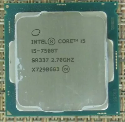 Intel Core I5-7500T - 2.7 GHz Quad-Core • $30