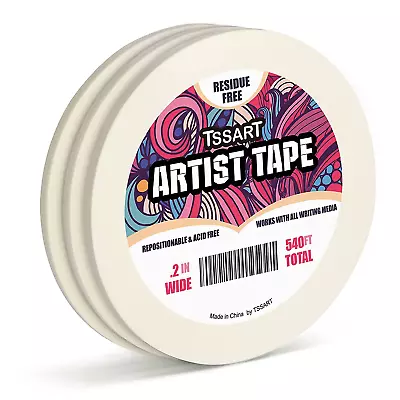 Artist Tape -  Great For Blocking Off Areas Or Holding Paper In Place Easy To P • $9.03