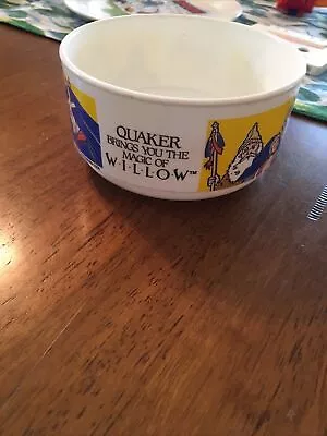 Vintage 1988 Quaker Oats Magic Of Willow Plastic Cereal Bowl LucasFilm ByWhirley • $10