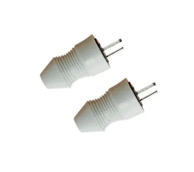 2 X 2 Pin Speaker Din Plugs Male Hi-fi Connectors Easy Fit Screw Terminals • £3.95