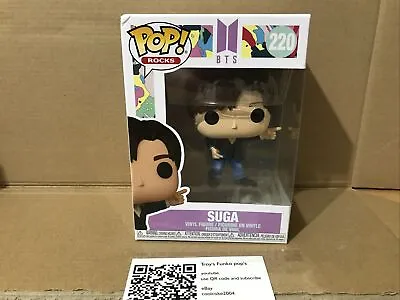 Funko Pop Vinyl 220 Suga BTS Rocks Pop Small Dint Top Left Corner • $25