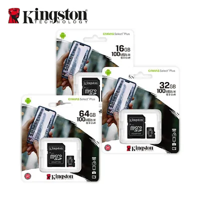 Kingston 16GB 32GB 64GB Micro SD SDHC SDXC Memory Card Class 10 TF Card • $6.98