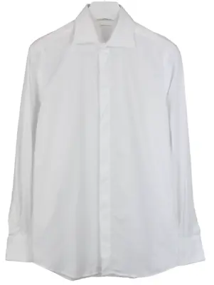SUITSUPPLY Egyptian Cotton Slim Fit Formal Shirt Men's 40 / 15 3/4 White • £17.99
