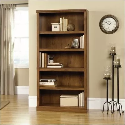Bowery Hill 5 Shelf Bookcase In Oiled Oak • $218.46