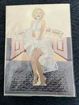 Vintage Marilyn Monroe 3 Dees Die Cut Greeting Card NOS 1980 Made By Cardesign • $15