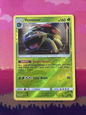 £6.50 • Buy Pokemon Card Venusaur Shining Legends Reverse Holo Uncommon 3/73 Near Mint 