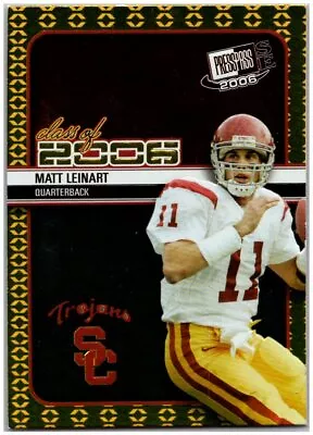 2006 Press Pass SE #CL5 Matt Leinart - Class Of 2006 FREE SHIPPING! • $1.59