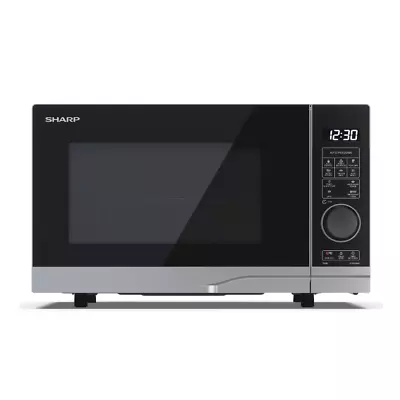 SHARP Microwave Oven With 900W Grill 20L 700W Semi Digital Controls YC-PG204AU-S • £79.99