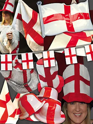 England St George Decorations Bunting Flags Hats Plaques Body & Car Flags Party • £4.50