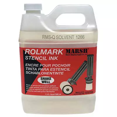 MARSH RMS-Q Stencil Ink Cleaning SolventClear1 Qt. 5A133 MARSH RMS-Q • $21.07