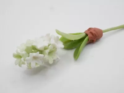 1 Pc Miniature Hyacinth Flower (SS) Clay Dollhouse Handmade Decor 1:12 Scale • $1.99