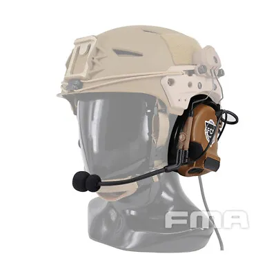 FMA FCS Tactical Headset COMTAC3 Headset Communication Pickup Noise Reduction • £133.08