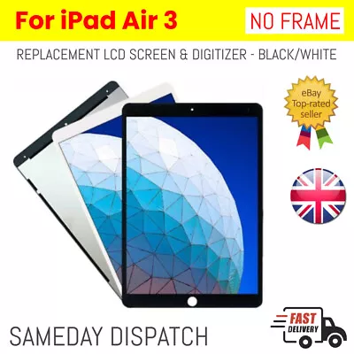 For IPad Air 3 2019 10.5  Replacement LCD Touch Screen Digitizer Display BLK/WHT • £78.49