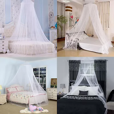 Mosquito Net Canopy Dome Fly Insect Protect Small Queen Bed Netting Mesh Curtain • $9.98