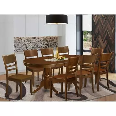 9  Pc  Set  Vancouver  Kitchen  Table  With  A  17in  Leaf  And  8 ... • $1000.13