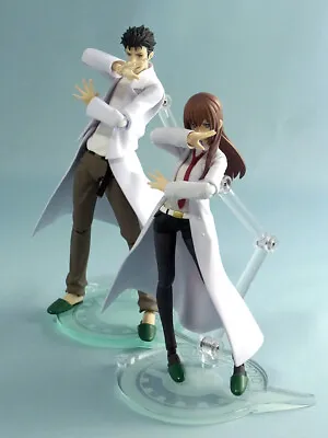 Figma Steins Gate Okabe Rintaro Makise Kurisu Figure Set Of 2 El Psy Congroo • $298