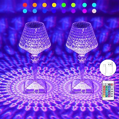 Crystal Lamp16 Color Changing Touch Crystal LampDiamond LampBeautiful Wine... • $64.80