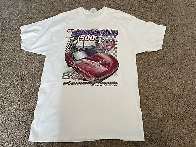Indianapolis 500 Indy Racing Shirt Large Vintage 2002 Signed Alex Barron • $25.99