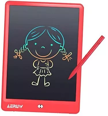 LCD Writing Tablet Colorful 10 Inch Electronic Graphics Doodle Board Red • $22.51