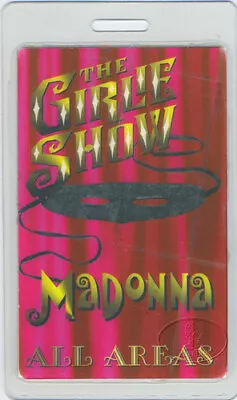 MADONNA 1993 Girlie Show Laminated Backstage Pass All Access • $19.99