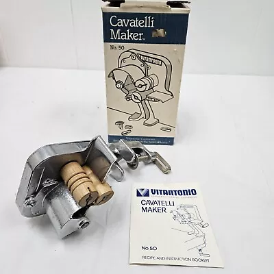 Vitantonio Cavatelli Maker Pasta Model No 50 Original Box & Manual 1986 Vintage • $85