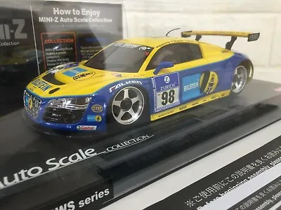 VERY Rare Kyosho MINI-Z Racer Body AUDI R8 PHOENIX Racing Custom Aluminum Wheel • $199