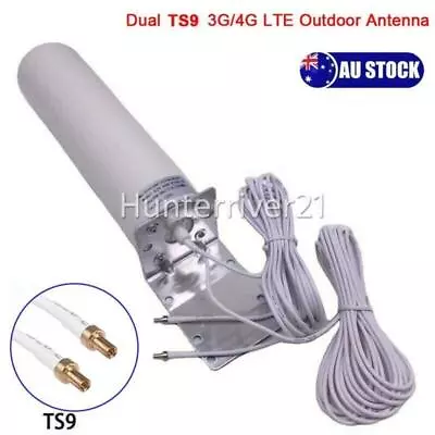 Signal Booster Antenna Dual TS9 Male 3G 4G LTE Outdoor Fixed Wall Mount AUS • $26.95