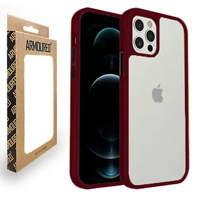 Armoured™ Shield Tough Case For Apple IPhone 14 - Red (Black Buttons) • £4.95