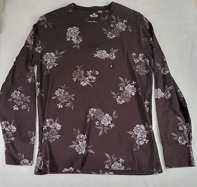 Hollister Mens Crewneck Long Sleeve Floral Shirt Size M Medium • $23