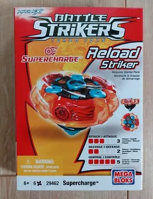 Battle Strikers Supercharge Reload Striker 29462 Series 1 Mega Bloks New • £6.14