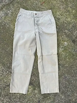 Vintage Buttonfly Military Khakis 1945 WW2 29X31 VGC!!! • $33