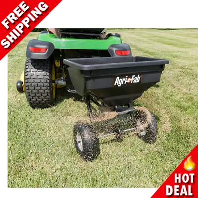 85 Lb Behind Broadcast Spreader Tow Hopper Fertilizer Seed Atv Lawn Tractor Pull • $139.99
