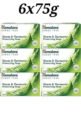 Himalaya Neem & Turmeric Protecting Soap.(6x75g Pack) • £9.99