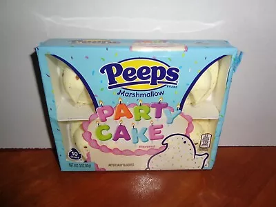 Peeps Party Cake Flavored Marshmallow Chicks 10 Count Package • $7.95