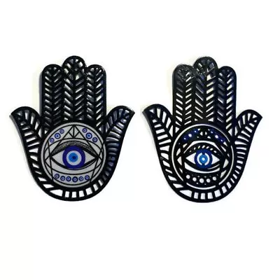 Hand Of Hamsa Wall Decor | Morrocan Decorations For Home | Evil Eye Wall Deco... • $38.42