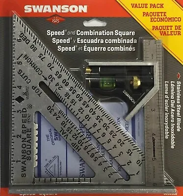 Speed Square Layout Tool With Blue Book And Combination Square Swanson S0101CB • $20.75