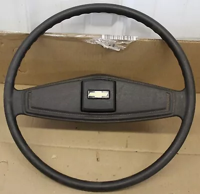 73-77 Chevy C10 Truck Black 16  Original Steering Wheel With Bowtie Horn Button • $125