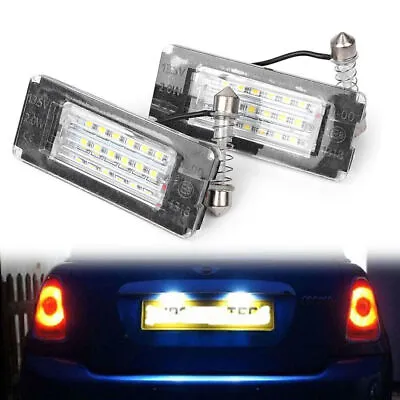 2PCS 18SMD LED License Plate Light Lamp For BMW MINI Cooper R56 R57 R58 R59 • $9.89