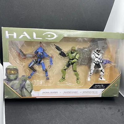 HALO Infinite Collection Spartan MK VII Master Chief Jackal Sniper Action Figure • $21.75