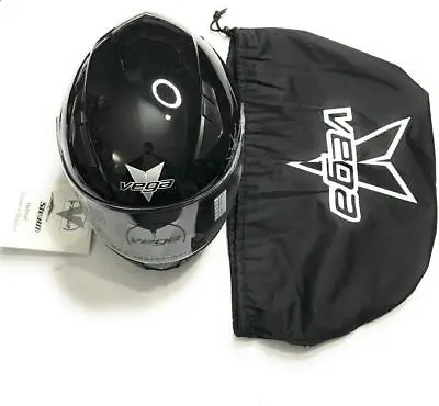 VEGA Unisex Adult Ultra Full Face Big Head Helmet Matte BlackSize XL (X-Large) • $149.97