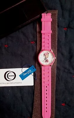 NEW Disney MZB Minnie Mouse Womens Watch Pink Band MIN081 • $12.75