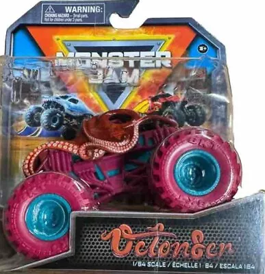 Hot Wheels Monster Trucks - Octon8er (Pink Wheels)-  1:64 Scale • £14.99