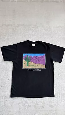 Vintage ARIZONA Single Stitch T Shirt M Travel Desert Cactus Southwest • $24