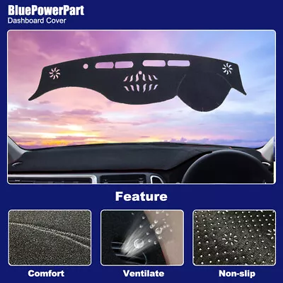 Non-Slip Dash Mat For NISSAN PATROL Y62 Ti Ti-L 2013-2023 Dashboard Cover Black • $36.99