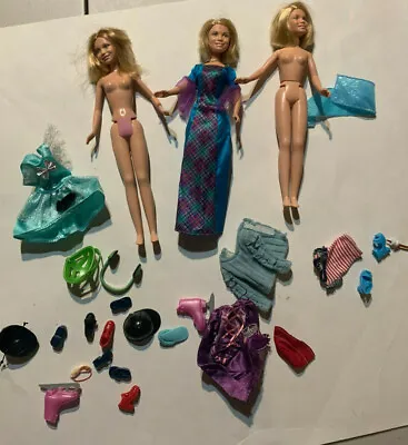 Mary Kate And Ashley Olsen Doll Mattel  Skipper Barbie Lot Set Clothing Accessor • $29.99