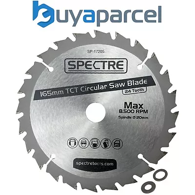 Trade Pro Circular Saw Blade 165 X 20 24 Teeth -Fits Makita DSS611 DSS610 DHS680 • £8.29