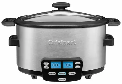 Cuisinart Cook Central 4-Quart 3-in-1 Multicooker Slow Cooker Brown/Sauté • $129.95