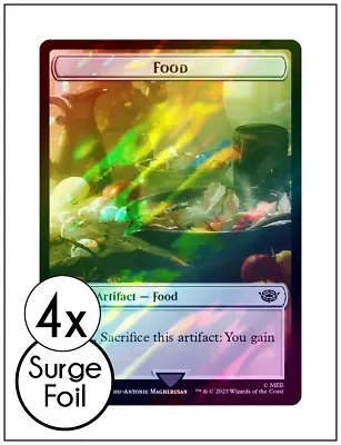 4x Food Token (# 0023) Surge Foil Lord Of The Rings Magic MTG NM • $1.79
